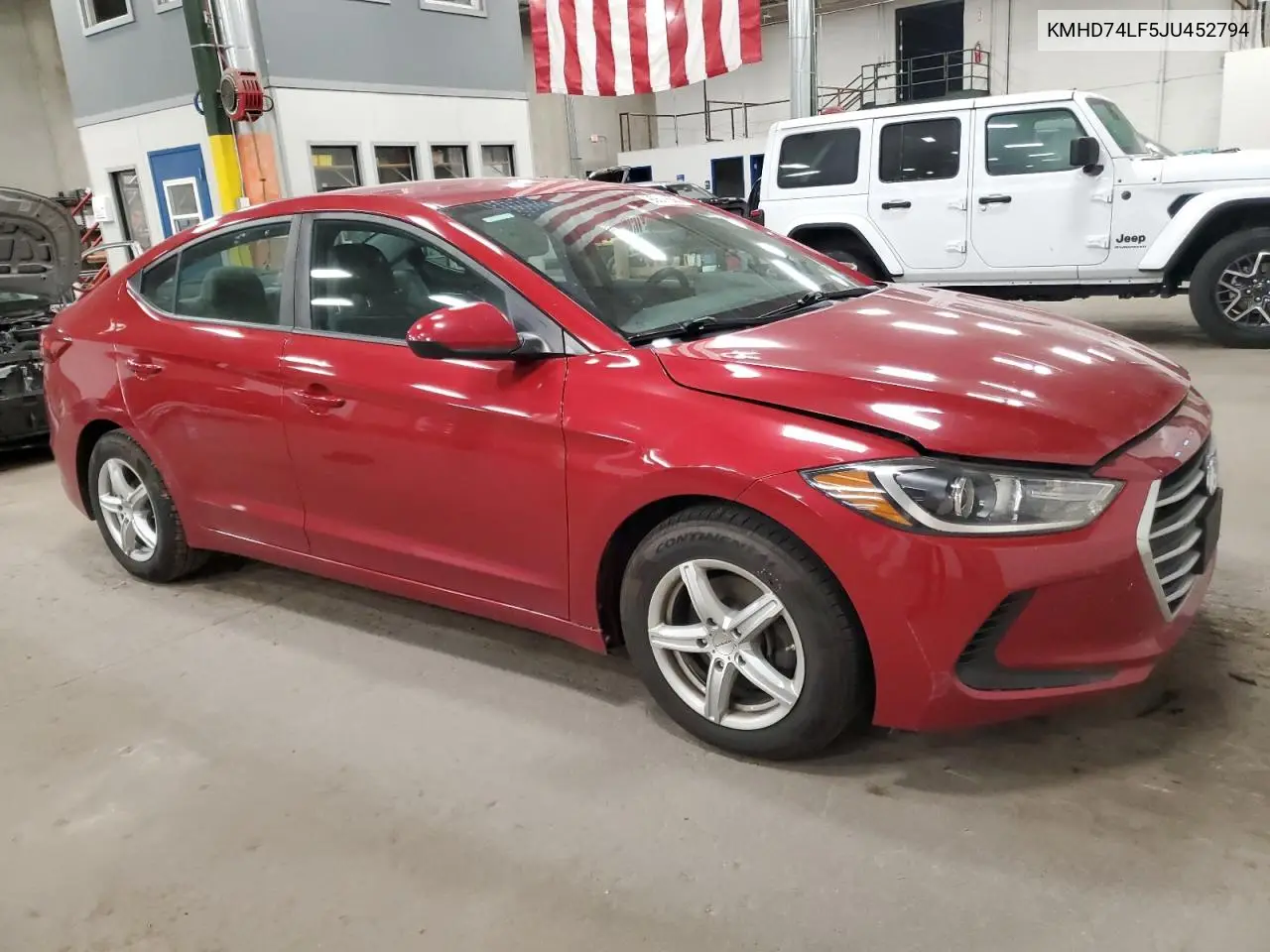 KMHD74LF5JU452794 2018 Hyundai Elantra Se