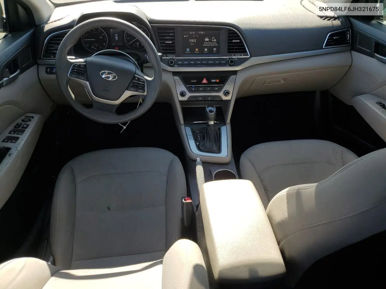 5NPD84LF6JH321675 2018 Hyundai Elantra Sel