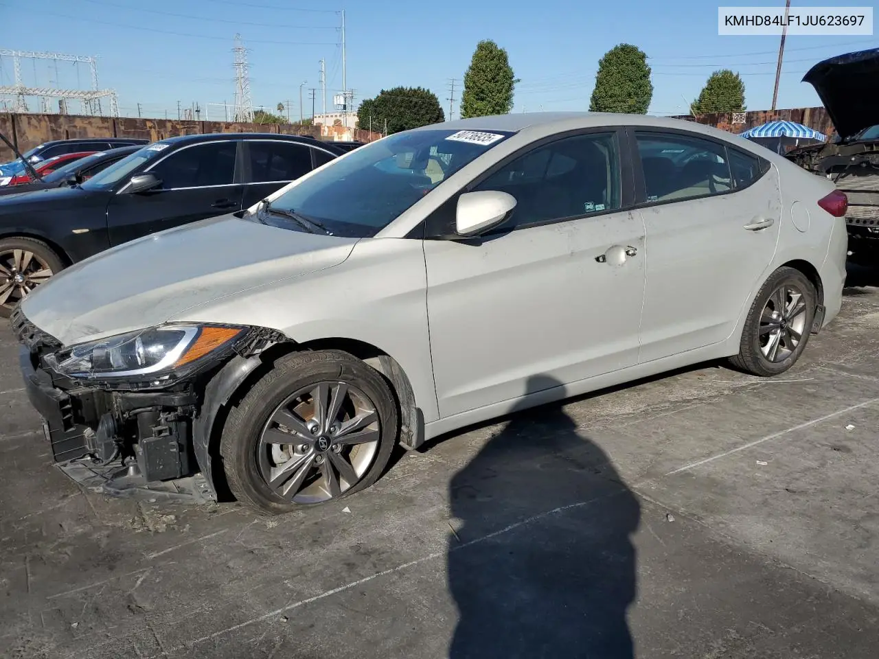 KMHD84LF1JU623697 2018 Hyundai Elantra Sel