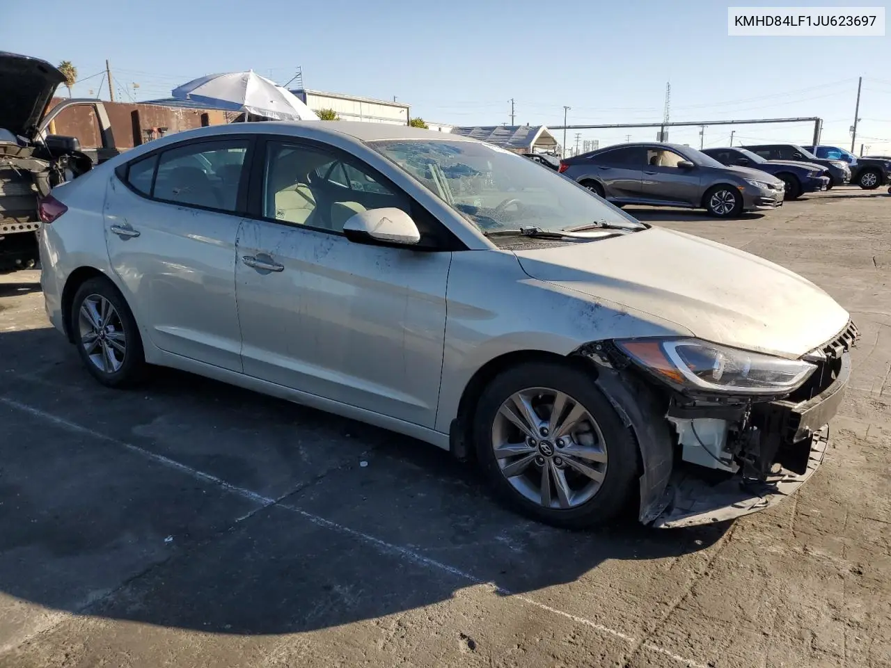 KMHD84LF1JU623697 2018 Hyundai Elantra Sel