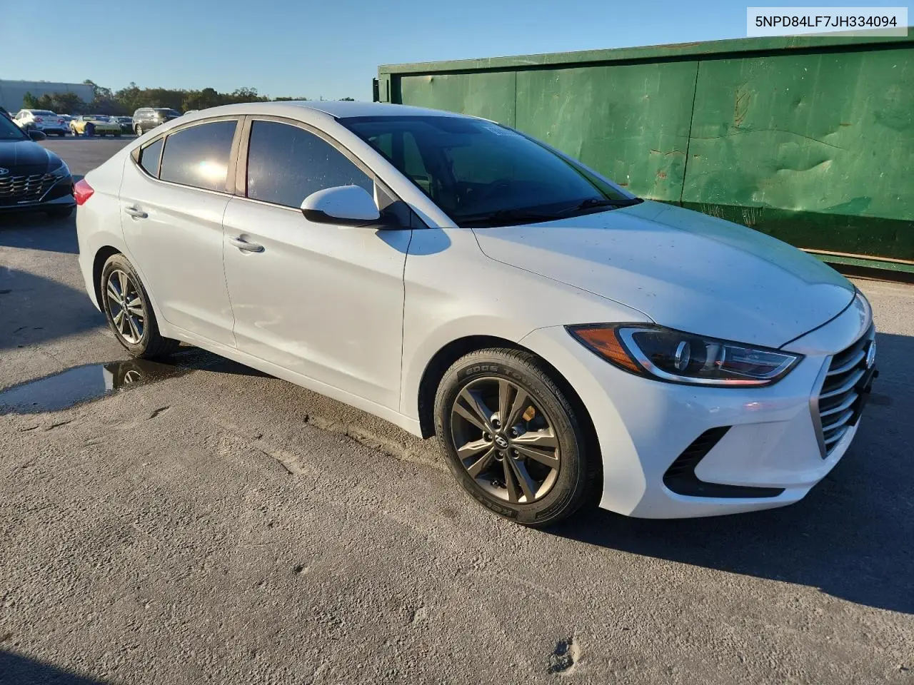 5NPD84LF7JH334094 2018 Hyundai Elantra Sel
