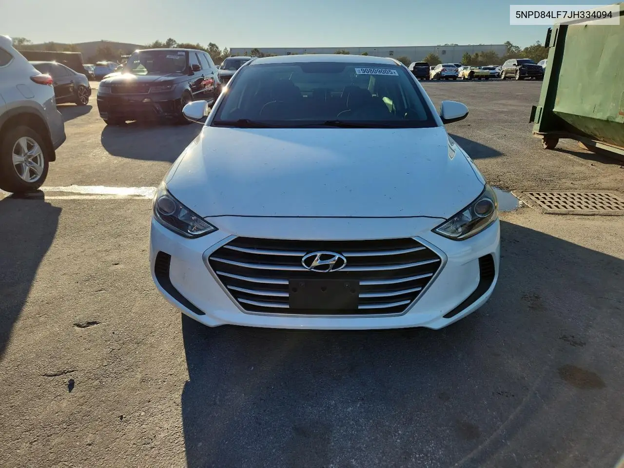 5NPD84LF7JH334094 2018 Hyundai Elantra Sel