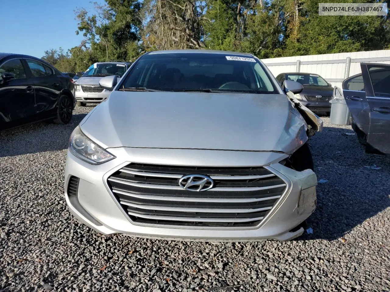 5NPD74LF6JH387467 2018 Hyundai Elantra Se