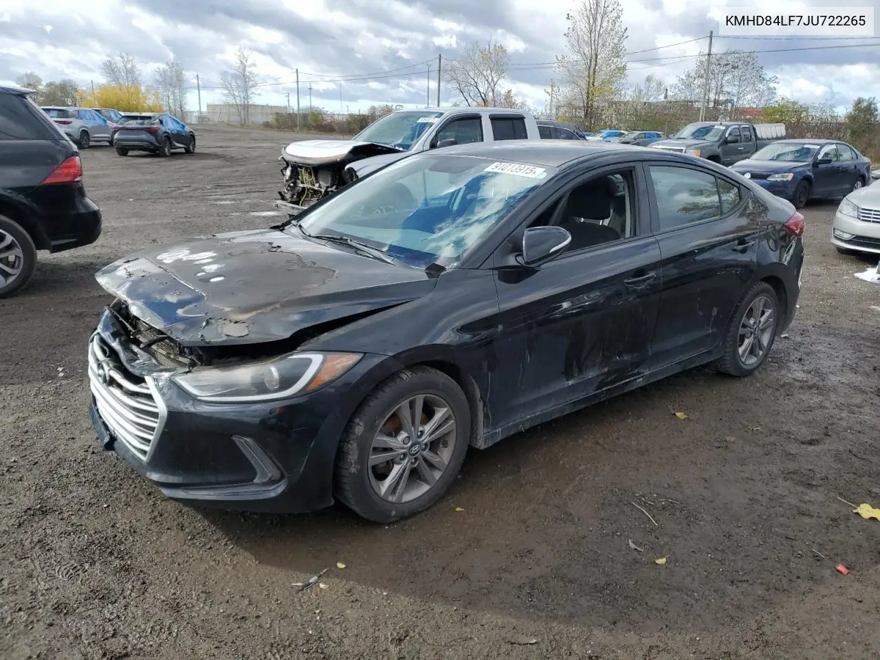 KMHD84LF7JU722265 2018 Hyundai Elantra Sel