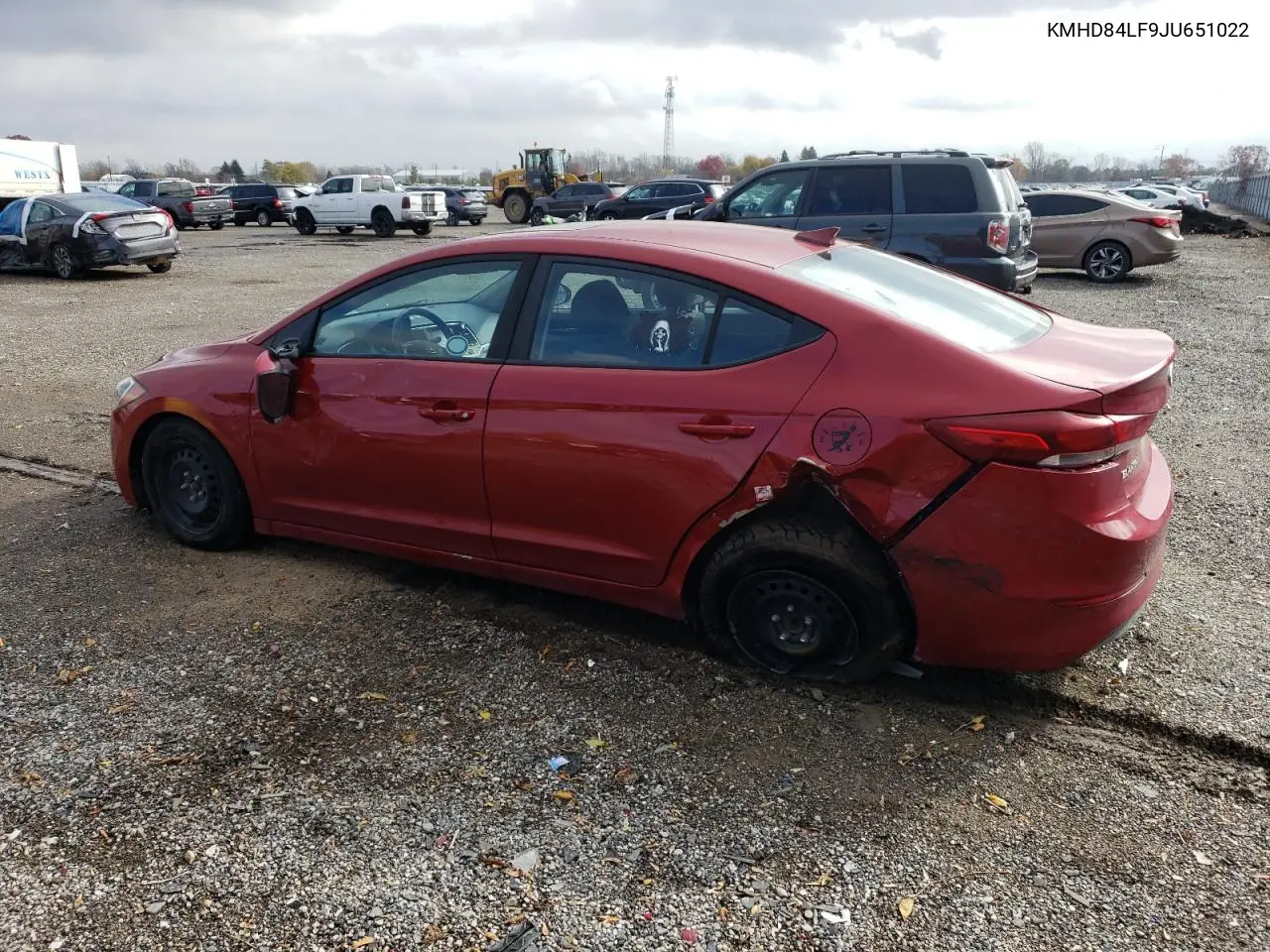 KMHD84LF9JU651022 2018 Hyundai Elantra Sel