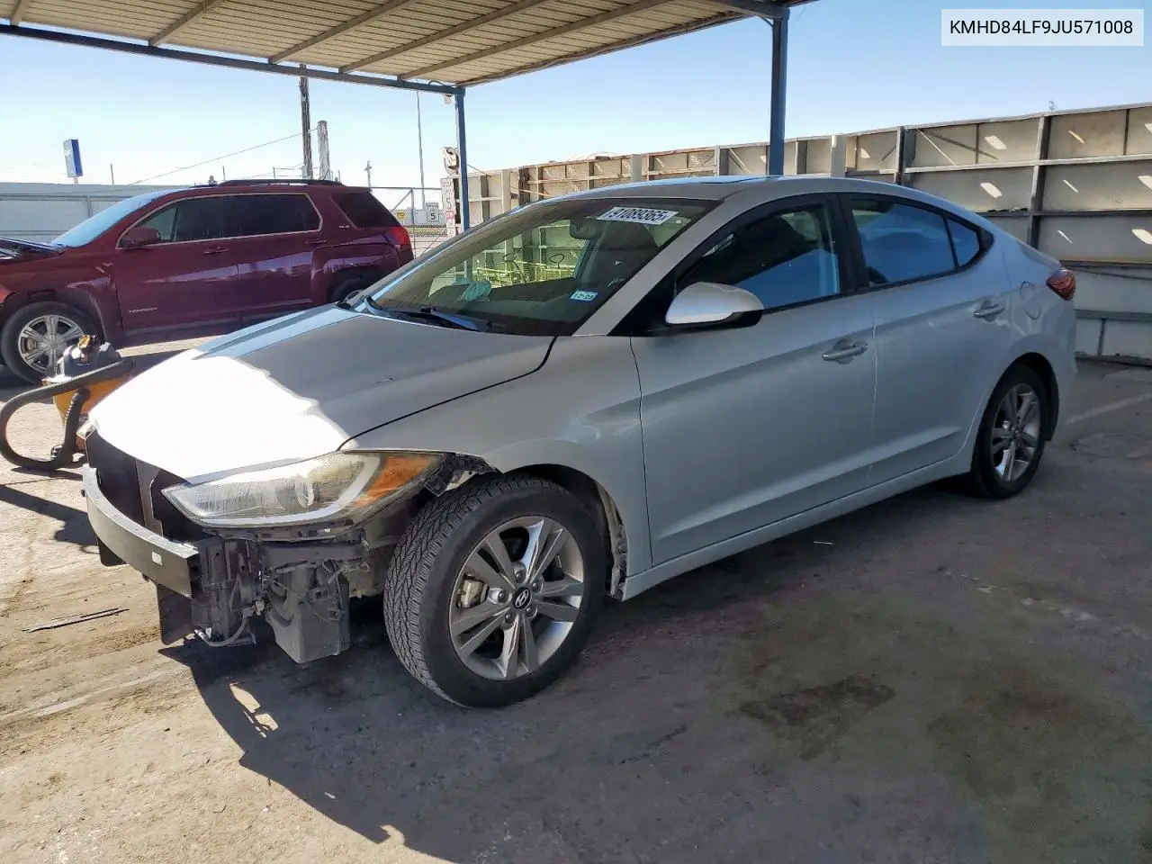 KMHD84LF9JU571008 2018 Hyundai Elantra Sel
