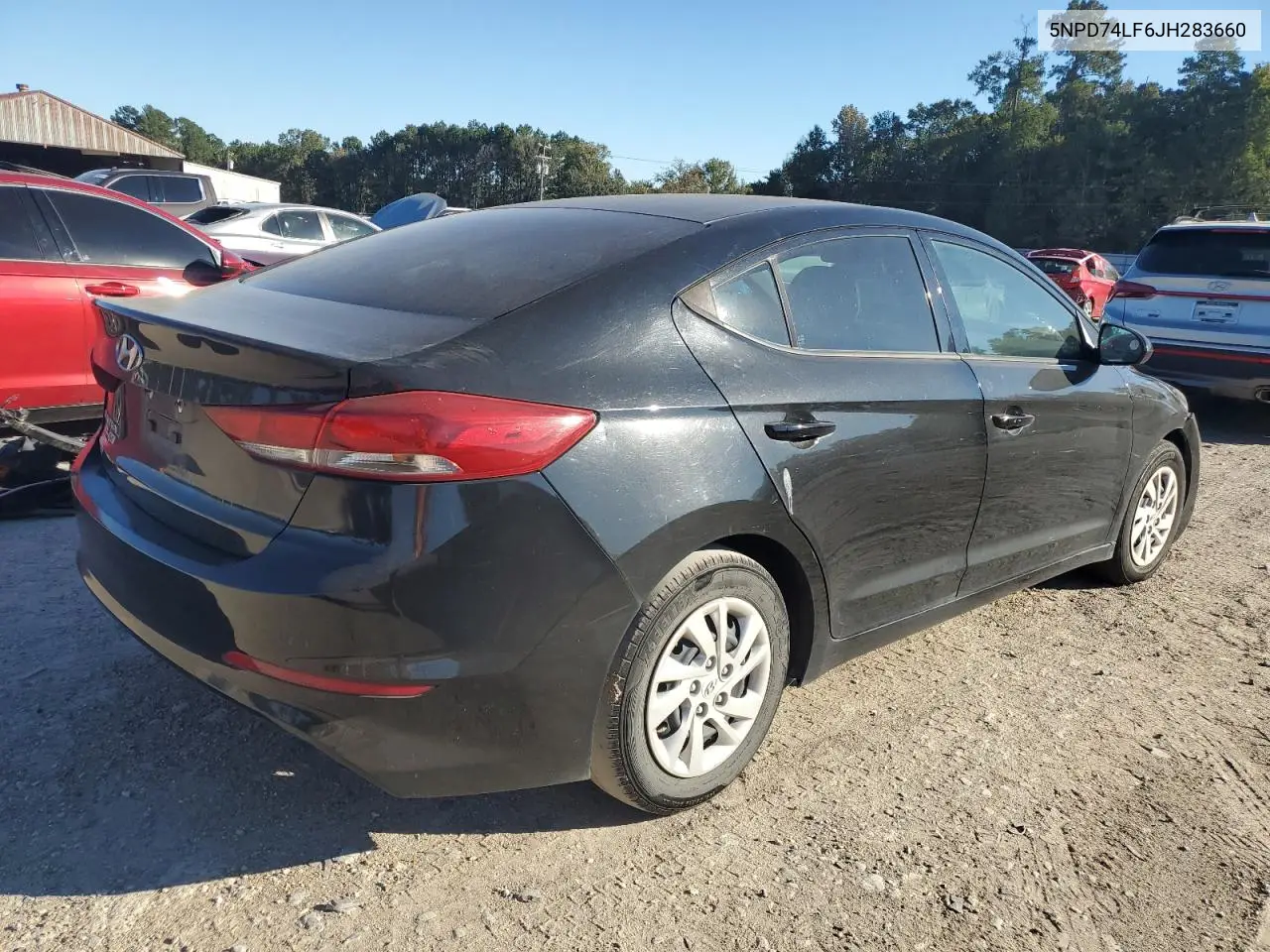 5NPD74LF6JH283660 2018 Hyundai Elantra Se