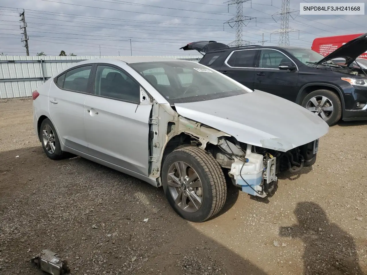 5NPD84LF3JH241668 2018 Hyundai Elantra Sel