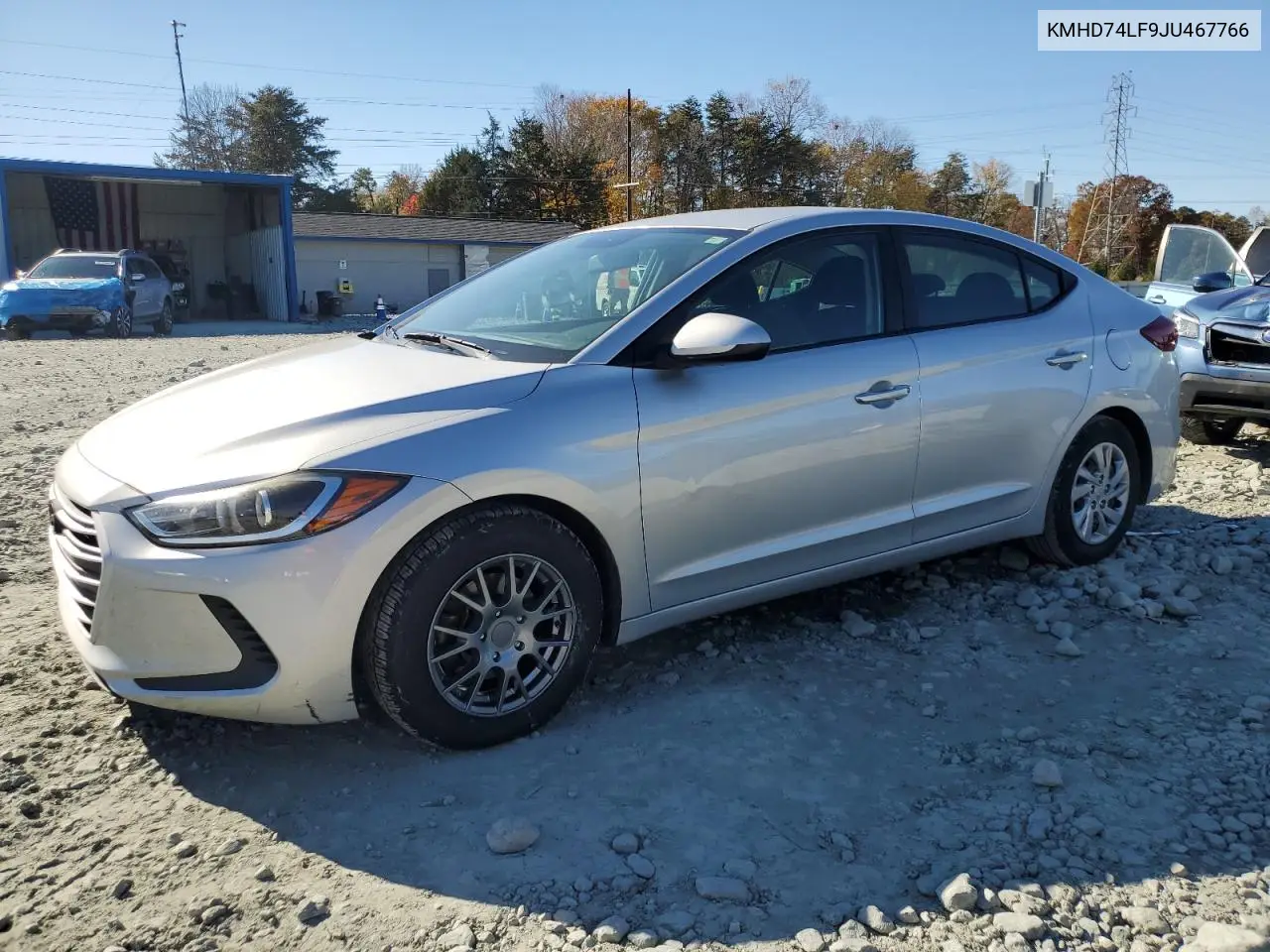 KMHD74LF9JU467766 2018 Hyundai Elantra Se