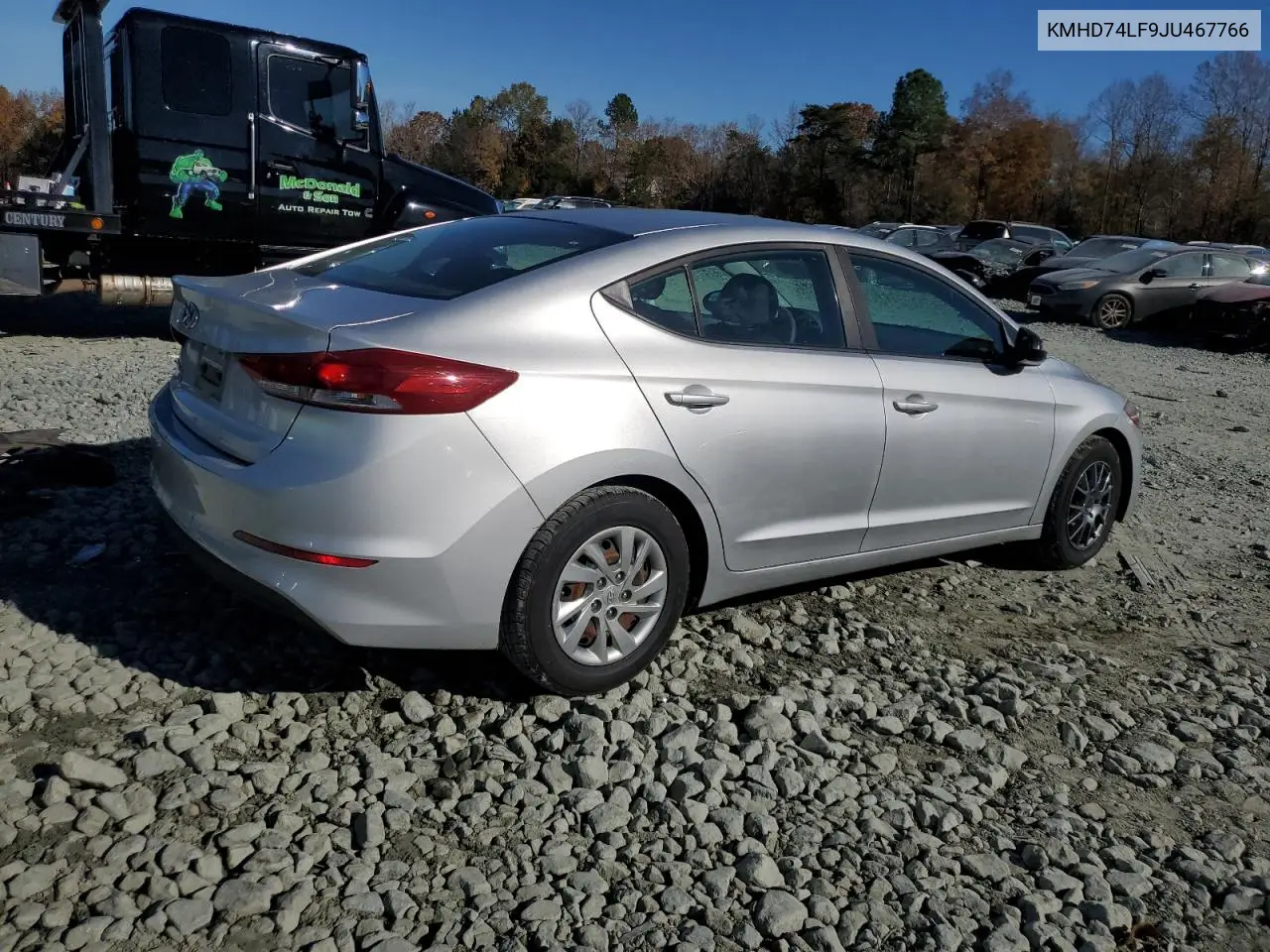 KMHD74LF9JU467766 2018 Hyundai Elantra Se
