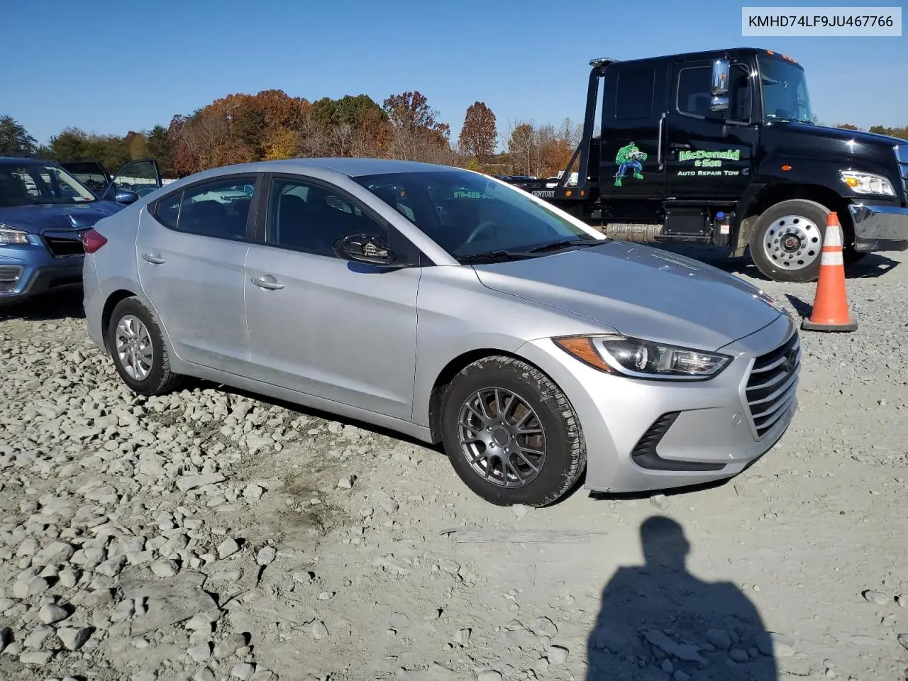 KMHD74LF9JU467766 2018 Hyundai Elantra Se
