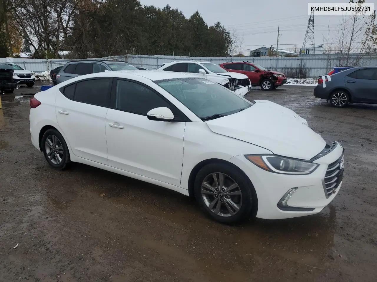 KMHD84LF5JU592731 2018 Hyundai Elantra Sel