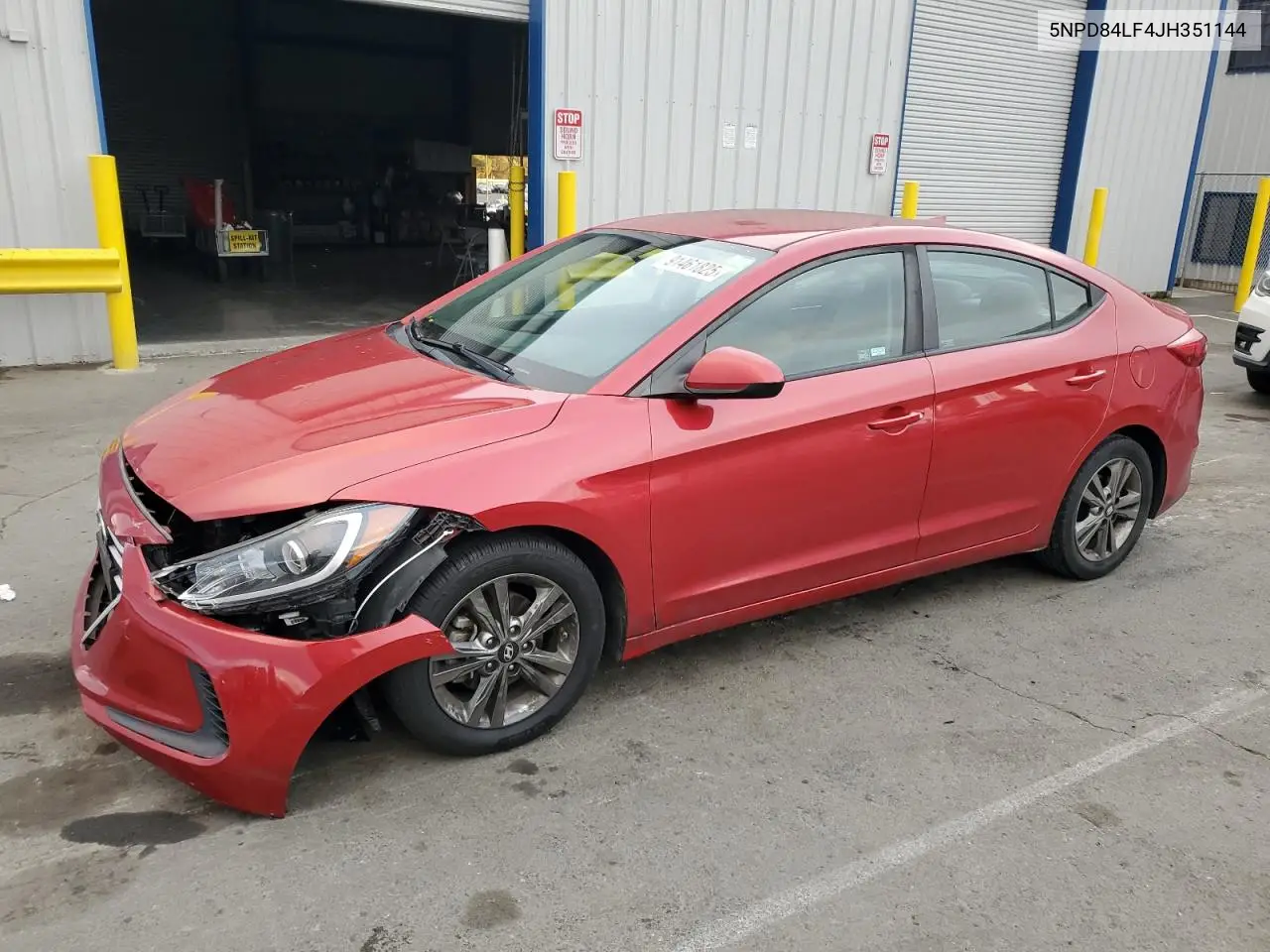 5NPD84LF4JH351144 2018 Hyundai Elantra Sel