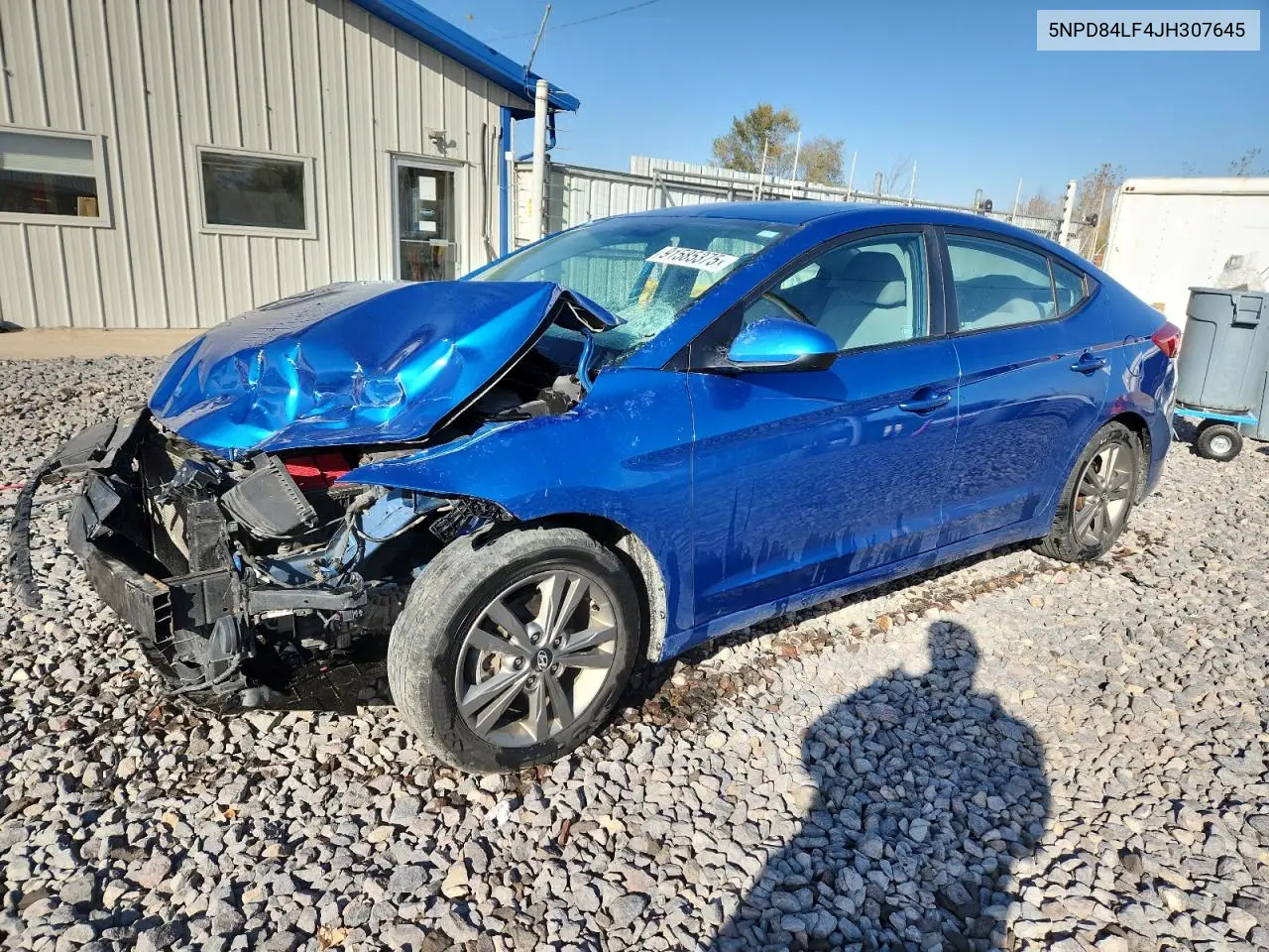 5NPD84LF4JH307645 2018 Hyundai Elantra Sel