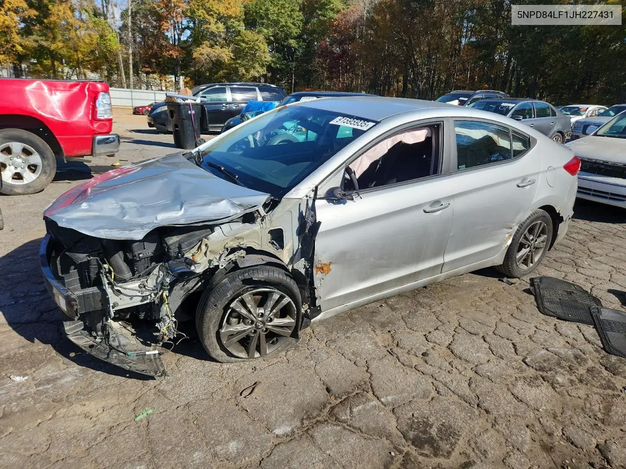 5NPD84LF1JH227431 2018 Hyundai Elantra Sel