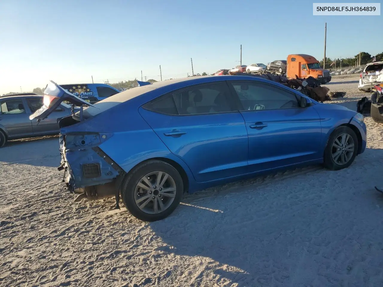5NPD84LF5JH364839 2018 Hyundai Elantra Sel