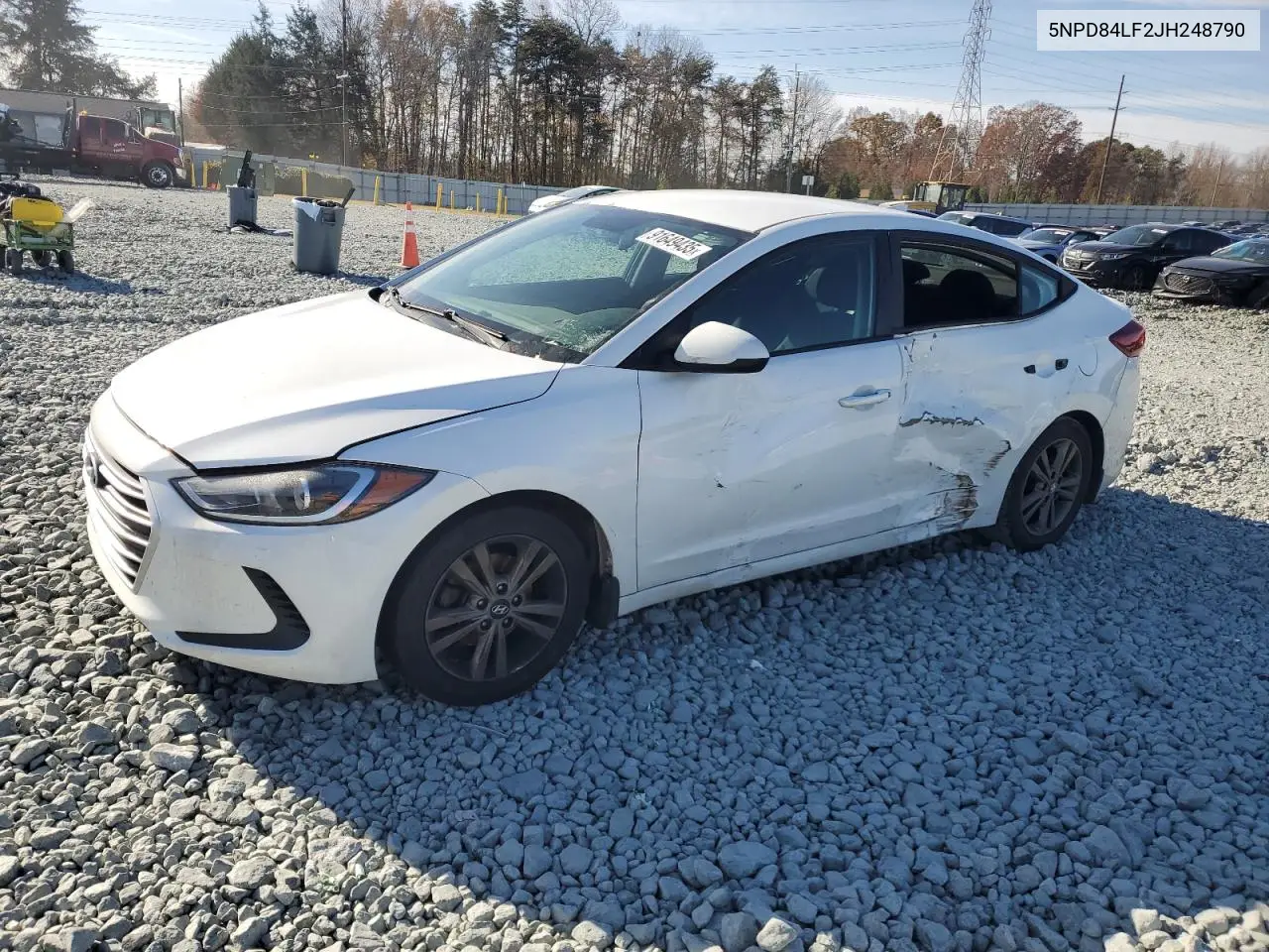 5NPD84LF2JH248790 2018 Hyundai Elantra Sel