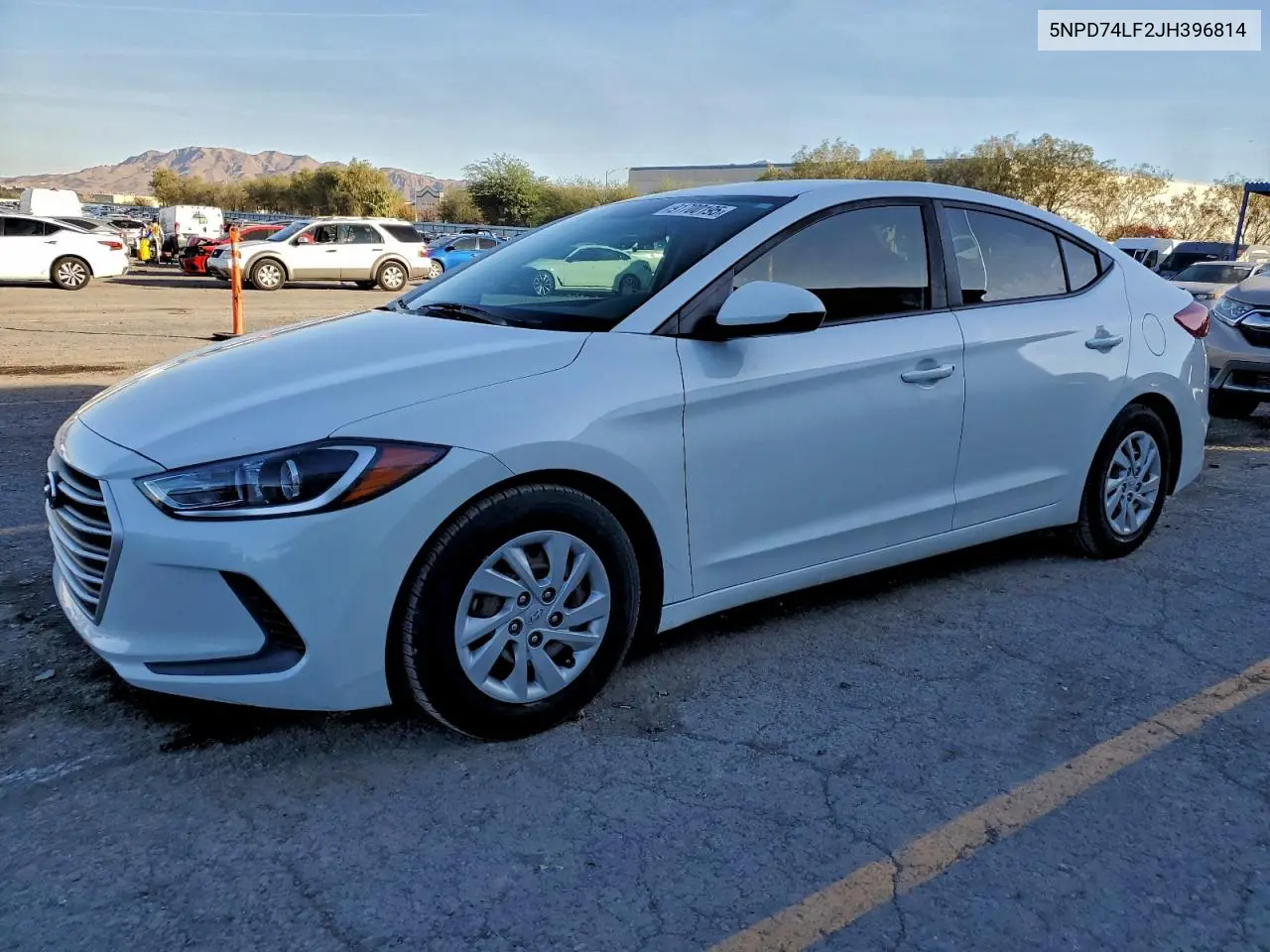 5NPD74LF2JH396814 2018 Hyundai Elantra Se