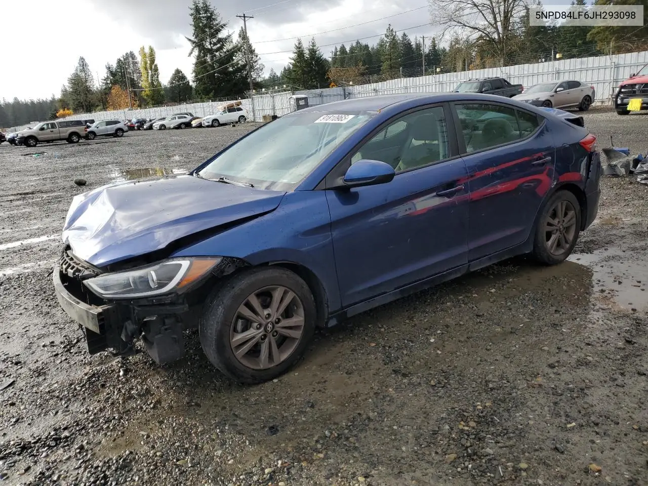 5NPD84LF6JH293098 2018 Hyundai Elantra Sel