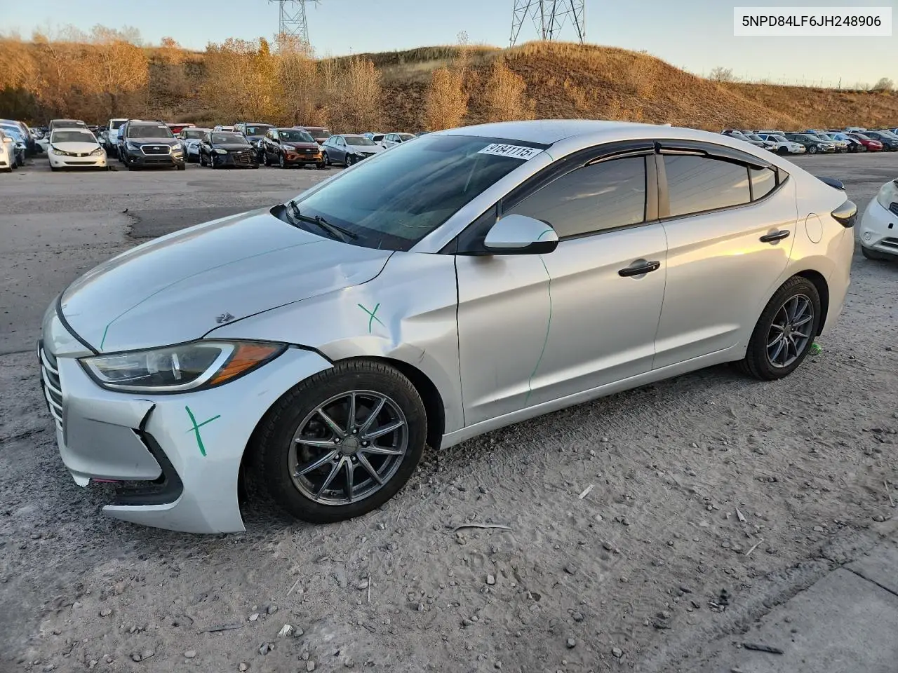 5NPD84LF6JH248906 2018 Hyundai Elantra Sel