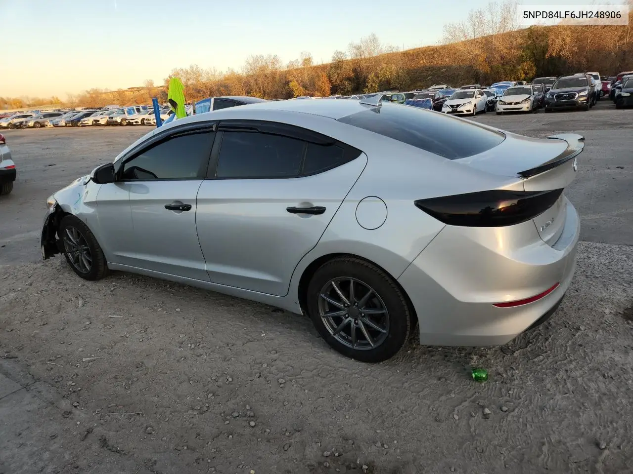 5NPD84LF6JH248906 2018 Hyundai Elantra Sel