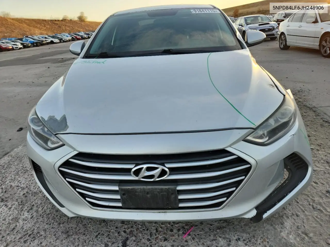 5NPD84LF6JH248906 2018 Hyundai Elantra Sel
