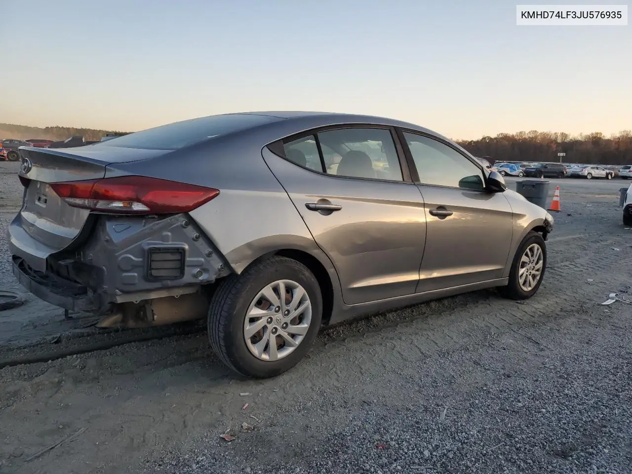 KMHD74LF3JU576935 2018 Hyundai Elantra Se