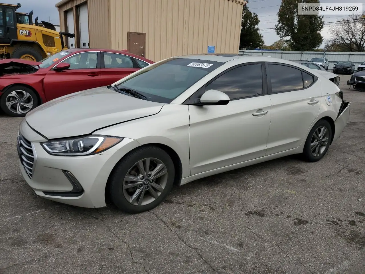 5NPD84LF4JH319259 2018 Hyundai Elantra Sel