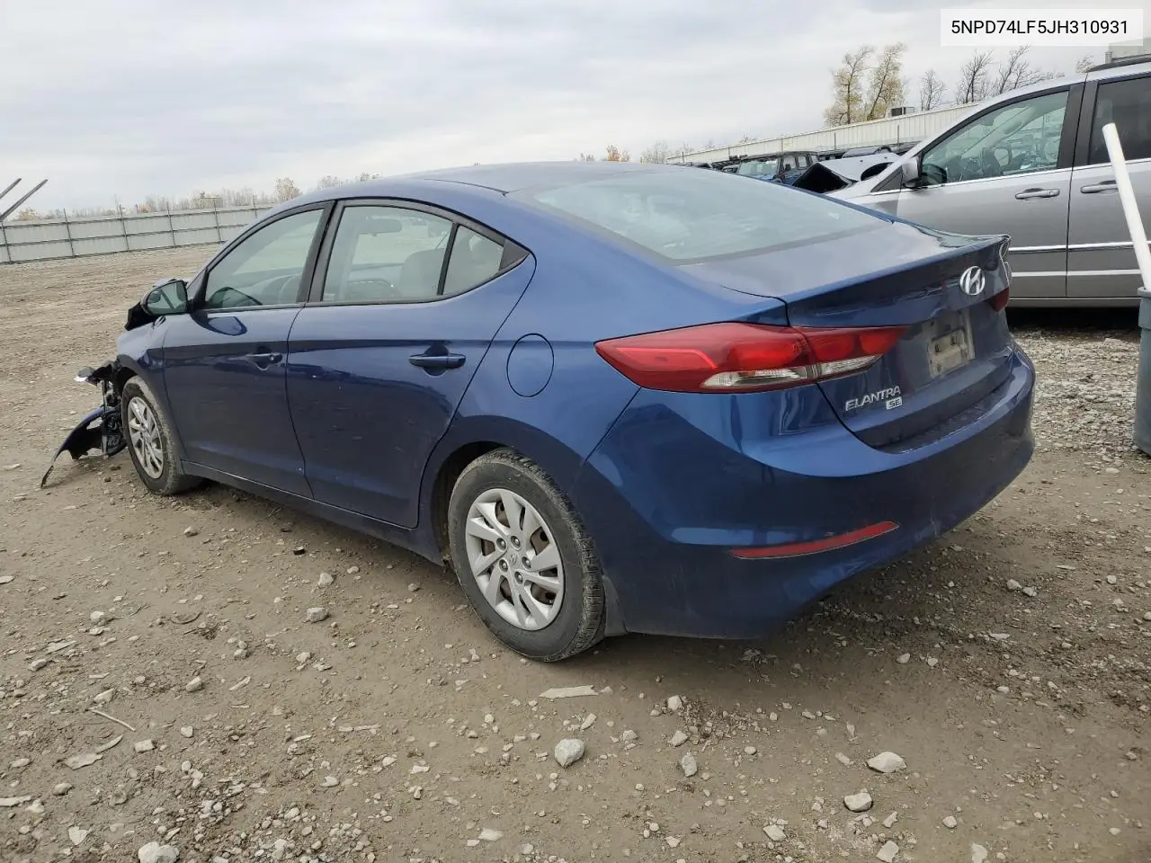 5NPD74LF5JH310931 2018 Hyundai Elantra Se