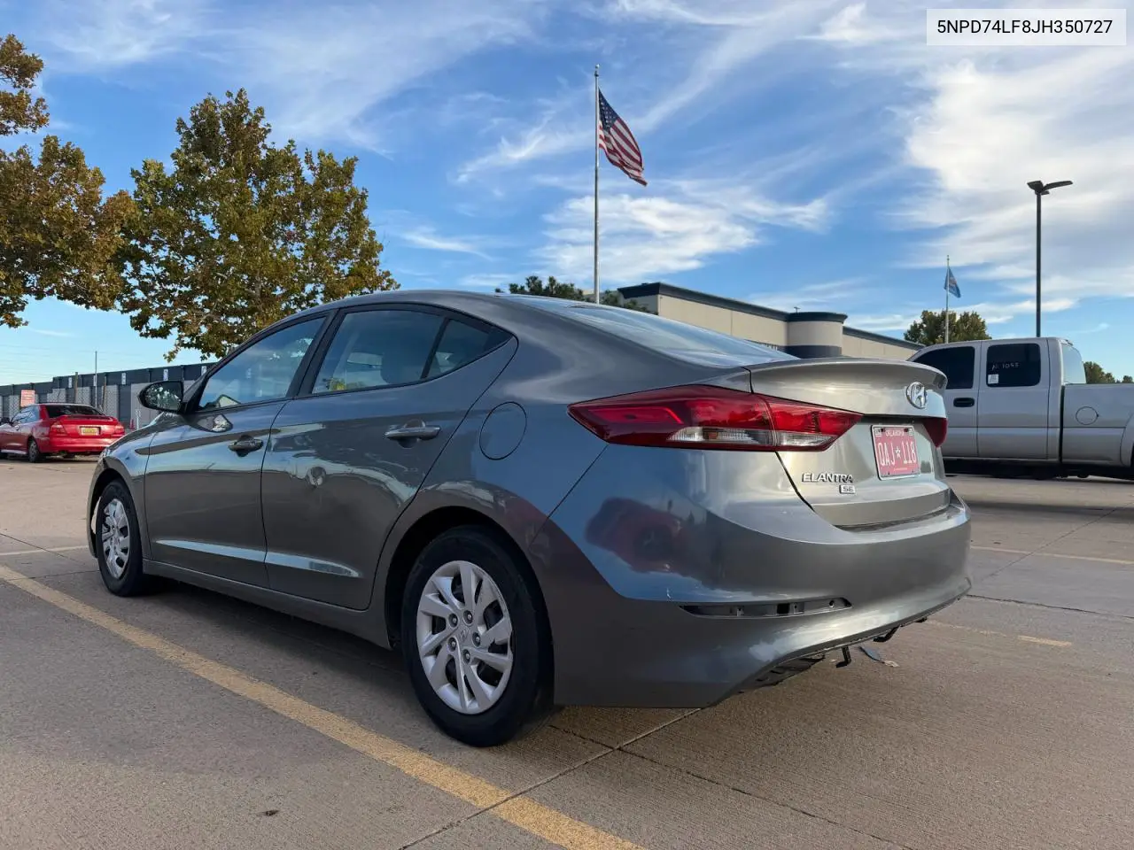 5NPD74LF8JH350727 2018 Hyundai Elantra Se