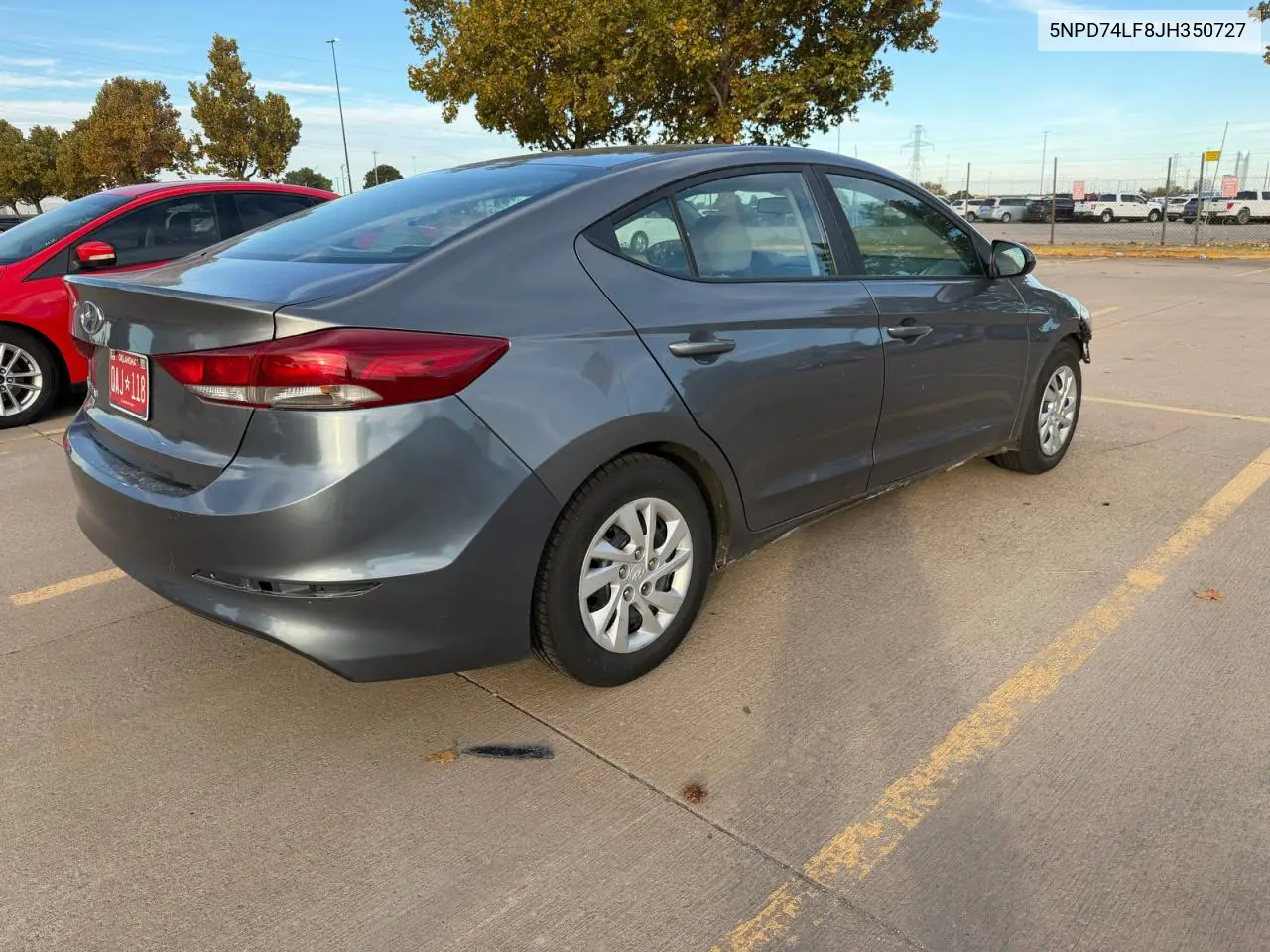 5NPD74LF8JH350727 2018 Hyundai Elantra Se