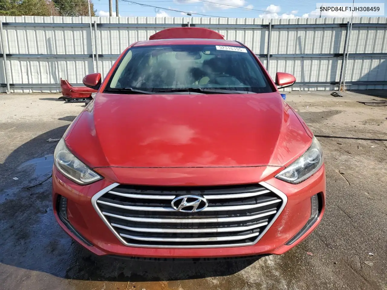 5NPD84LF1JH308459 2018 Hyundai Elantra Sel