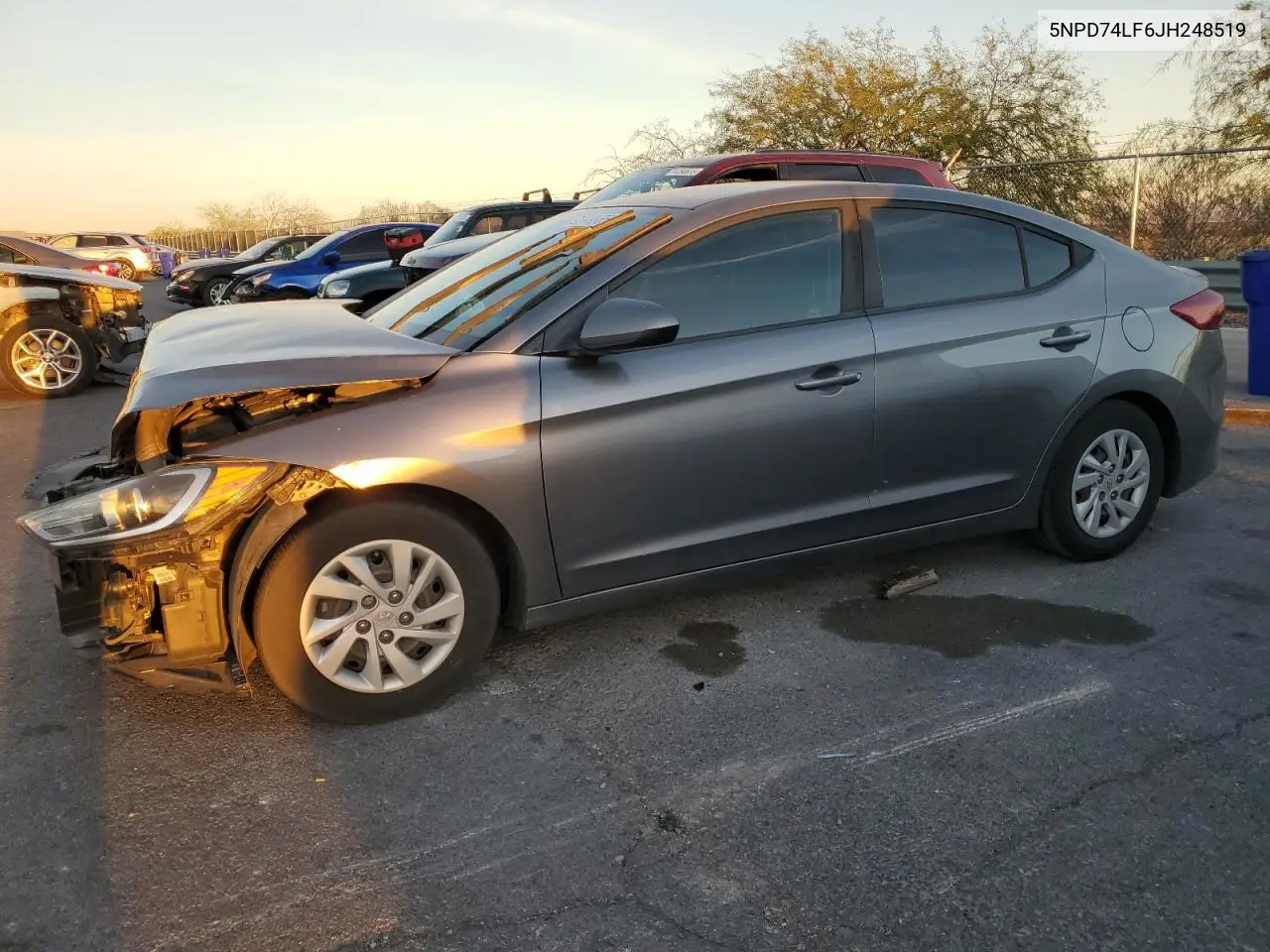 5NPD74LF6JH248519 2018 Hyundai Elantra Se