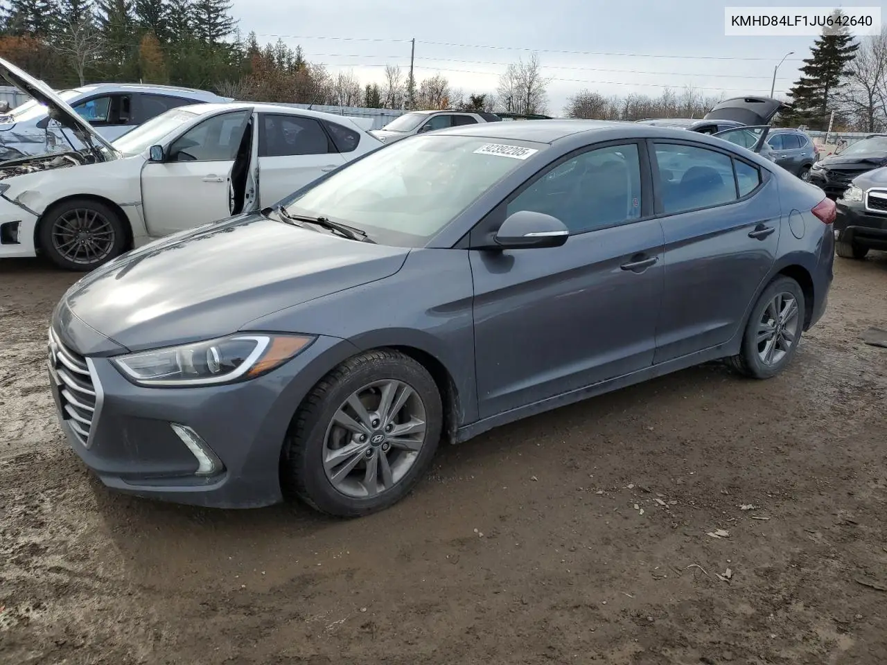 KMHD84LF1JU642640 2018 Hyundai Elantra Sel