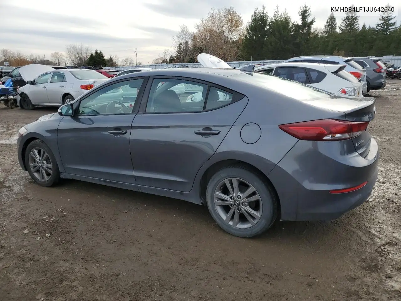 KMHD84LF1JU642640 2018 Hyundai Elantra Sel