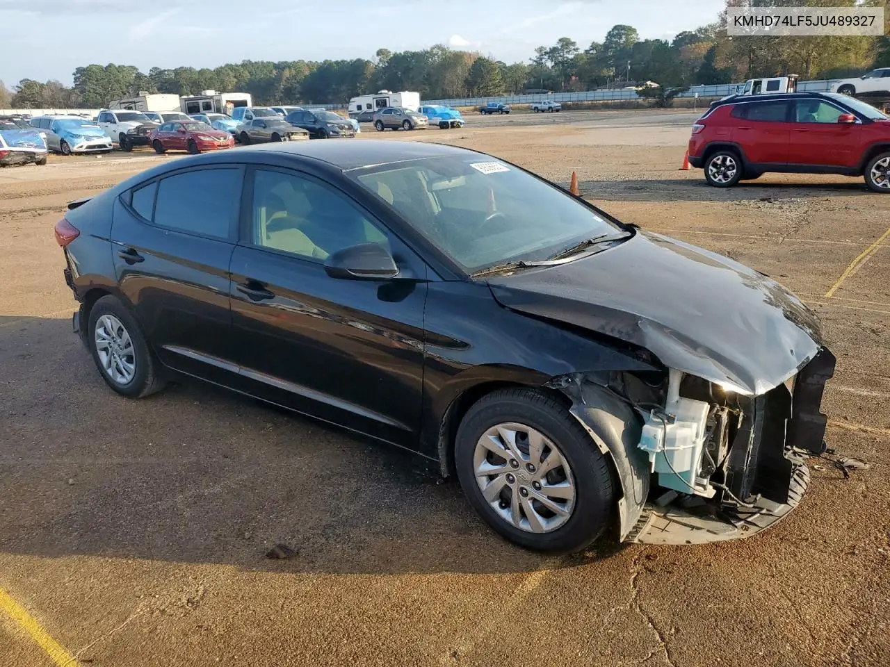KMHD74LF5JU489327 2018 Hyundai Elantra Se