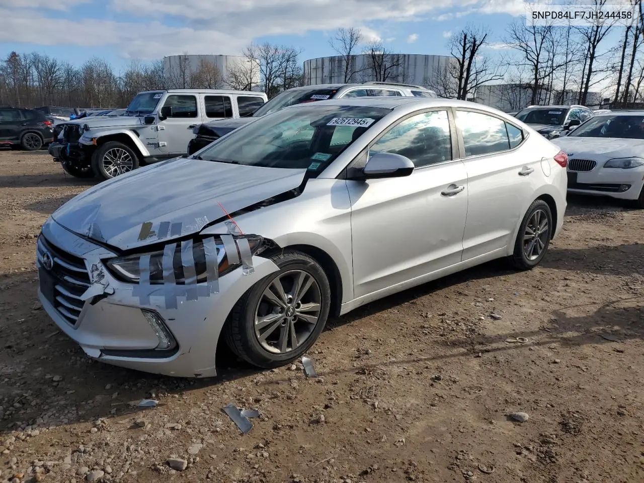 5NPD84LF7JH244458 2018 Hyundai Elantra Sel