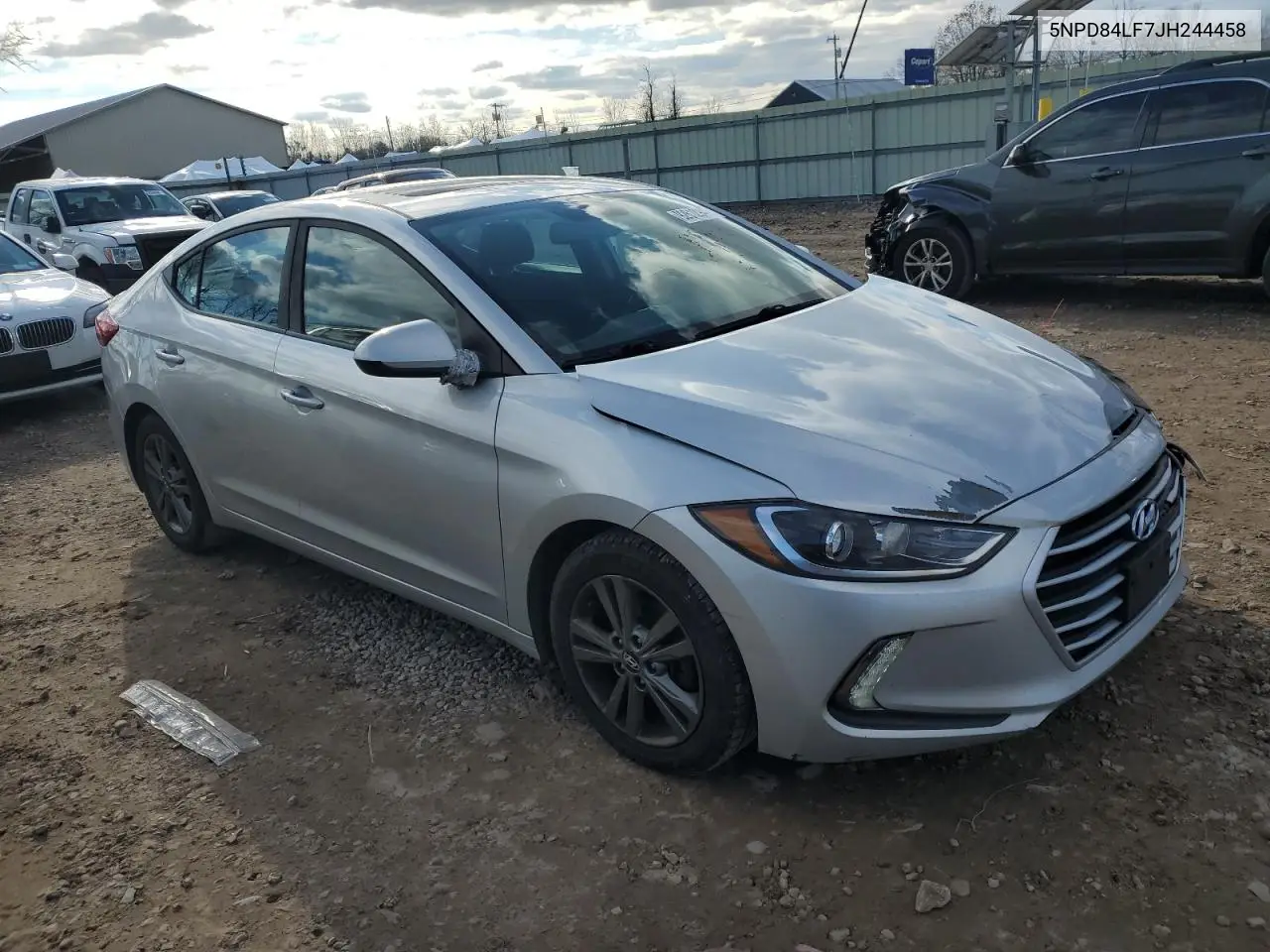 5NPD84LF7JH244458 2018 Hyundai Elantra Sel