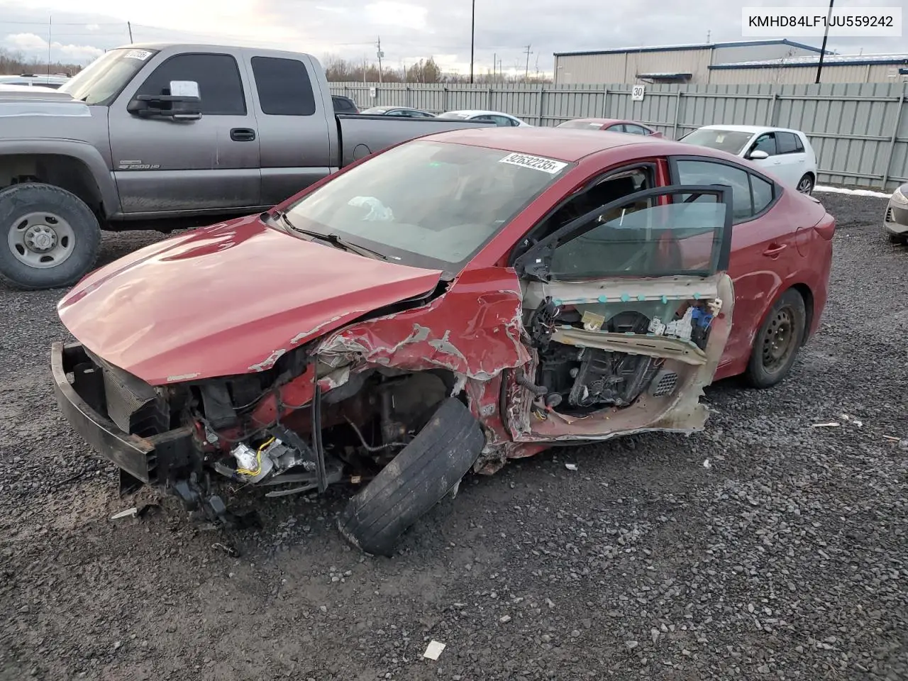 KMHD84LF1JU559242 2018 Hyundai Elantra Sel