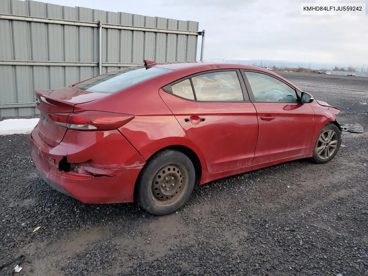 KMHD84LF1JU559242 2018 Hyundai Elantra Sel