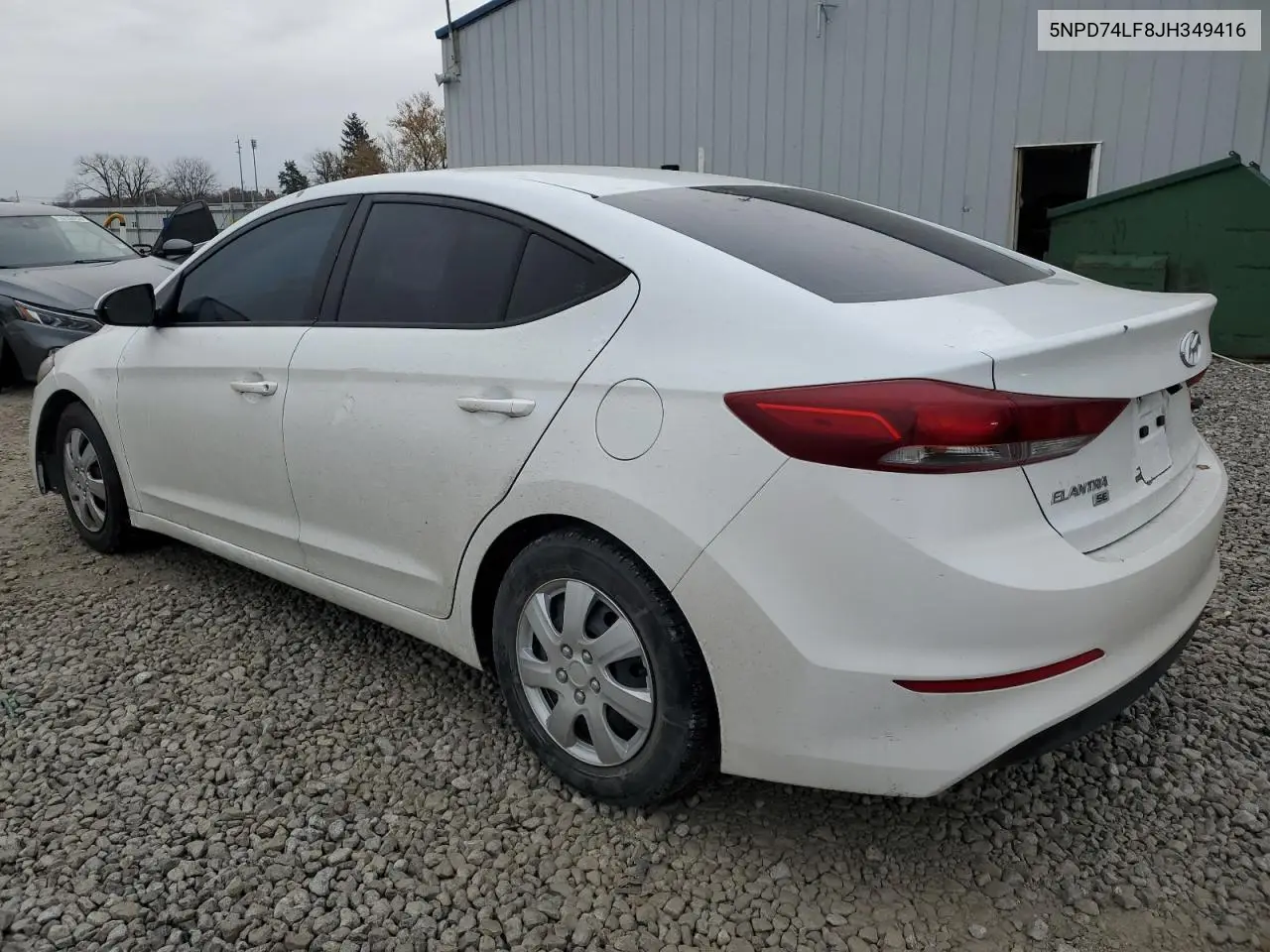5NPD74LF8JH349416 2018 Hyundai Elantra Se