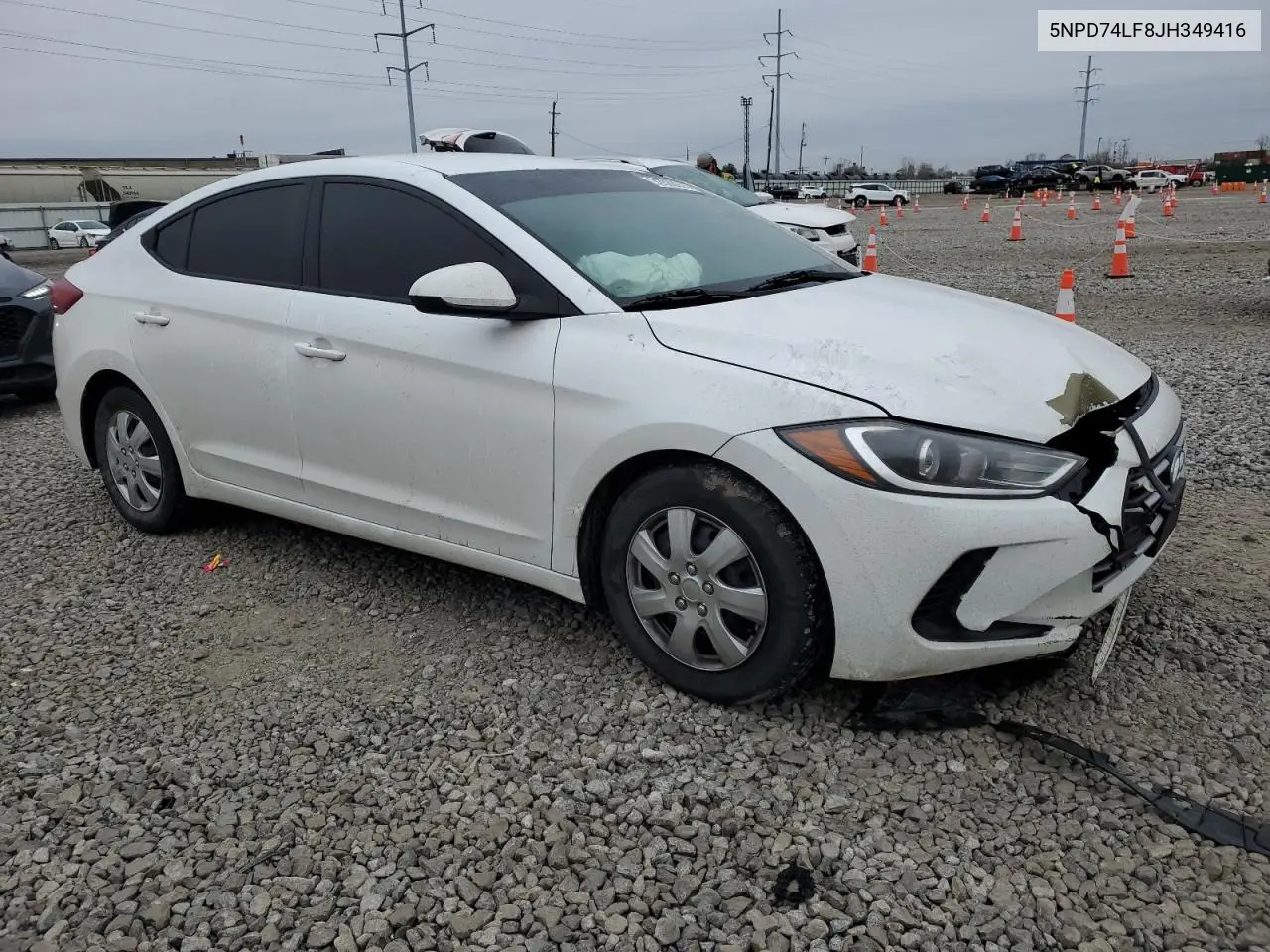 5NPD74LF8JH349416 2018 Hyundai Elantra Se