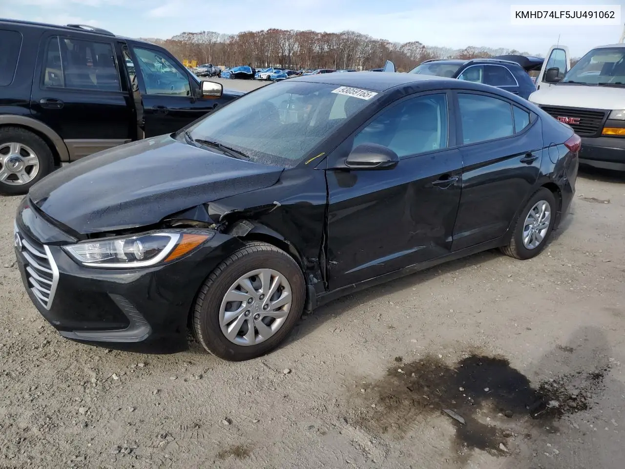 KMHD74LF5JU491062 2018 Hyundai Elantra Se