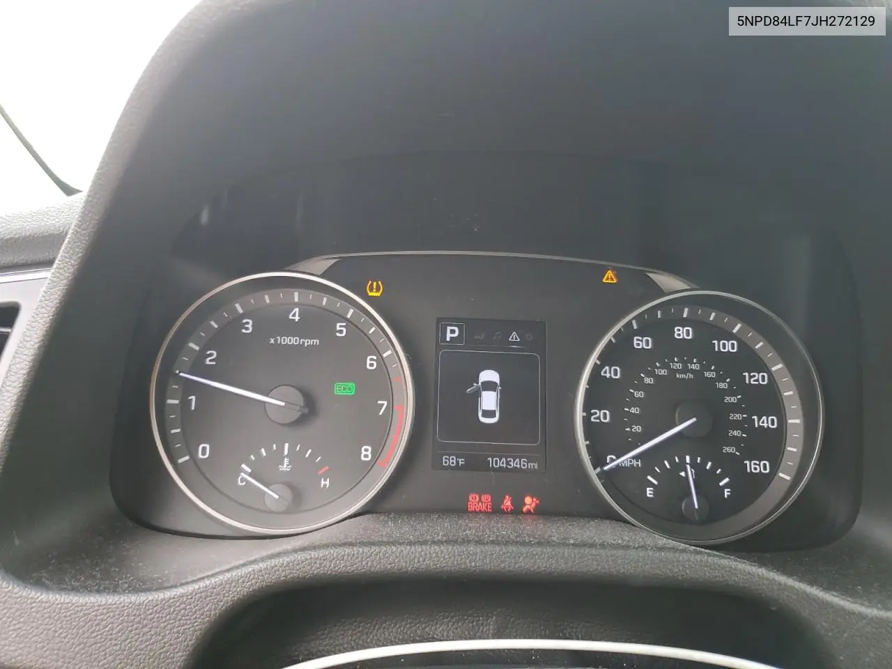 5NPD84LF7JH272129 2018 Hyundai Elantra Sel