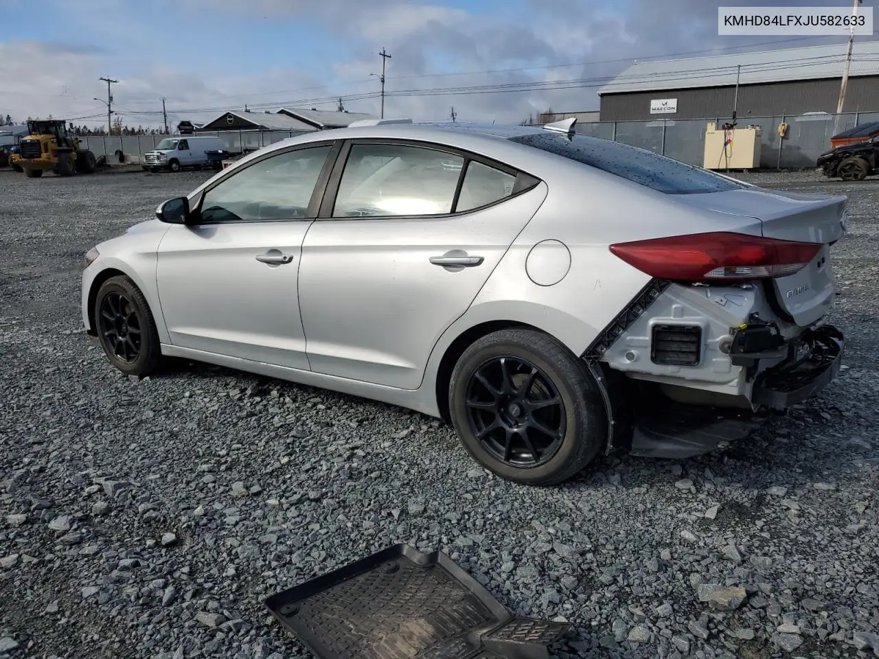 KMHD84LFXJU582633 2018 Hyundai Elantra Sel
