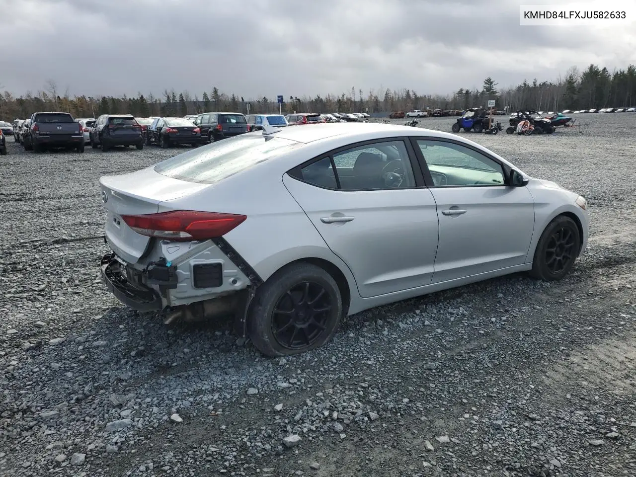 KMHD84LFXJU582633 2018 Hyundai Elantra Sel