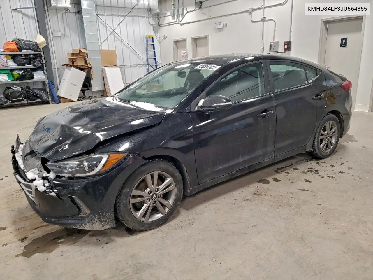 KMHD84LF3JU664865 2018 Hyundai Elantra Sel