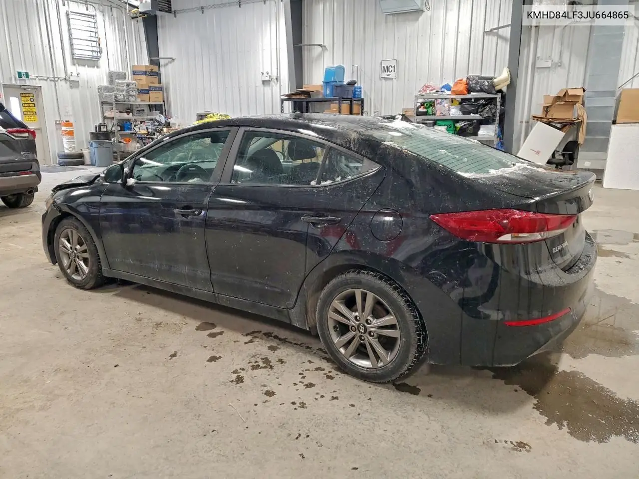 KMHD84LF3JU664865 2018 Hyundai Elantra Sel