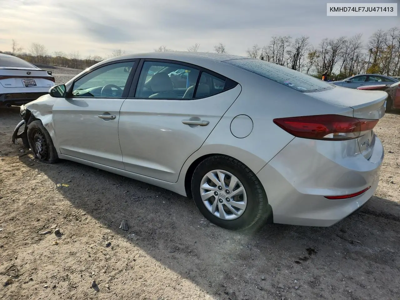 KMHD74LF7JU471413 2018 Hyundai Elantra Se