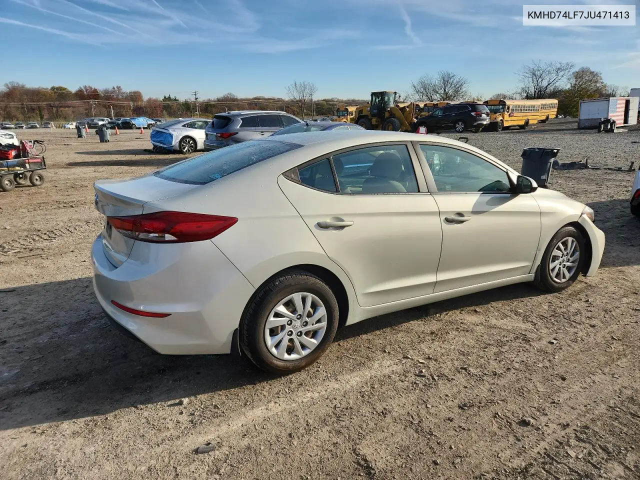 KMHD74LF7JU471413 2018 Hyundai Elantra Se
